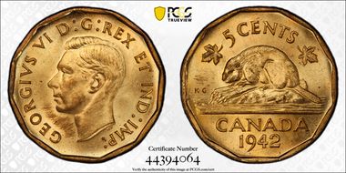 1942 5C Tombac MS64
