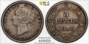1888 5C NF3 Dot VF35