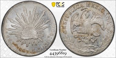 1857-Ga JG 8 R Ga39 MS63