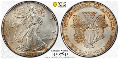 1995 $1 Silver Eagle N1