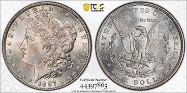 1887 $1 MS64