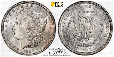1886 $1 MS63