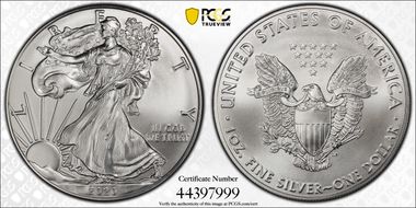 2020 $1 Silver Eagle MS70
