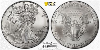 2020 $1 Silver Eagle MS70