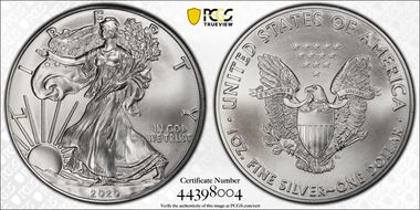 2020 $1 Silver Eagle MS69