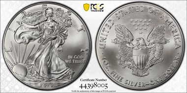 2020 $1 Silver Eagle MS69
