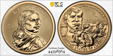 2018-S $1 Native American, Reverse Proof 50th Anniversary Set PR69