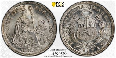 1916/5-FG  1/2 Din KM-206.2 MS67+