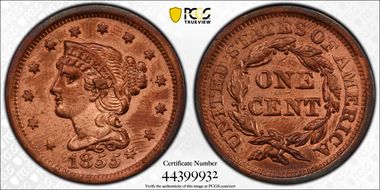 1855 1C Knob on Ear N1BN