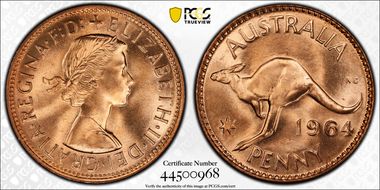 1964 (m) 1D MS66RD