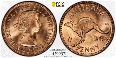 1964 (m) 1D KM-56 MS65RD