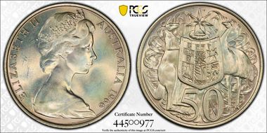 1966 50C KM-67  Ag MS64