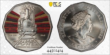 2022 50C Queensland Rail A10 No.6 Australian Rail Heritage MS69