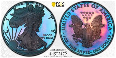 2011-W $1 Silver Eagle 25th Anniversary Set PR67DCAM