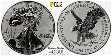 2021-S $1 Silver Eagle Rev PR - Type 2 Designer Edition PR69