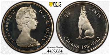 1967 50C Medal Alignment PR67CAM