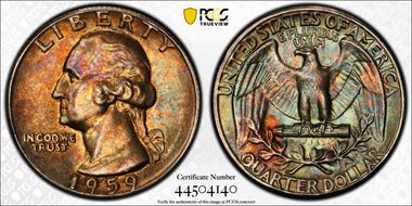 1959 25C MS66
