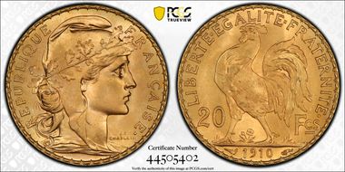 1910 20 Fr Gad-1064a F-535 Refrappe MS66+