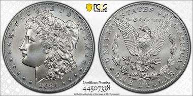 2021-CC Privy $1 Morgan Dollar 100th Anniversary MS70