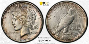 1922-S $1 XF45