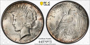 1923-S $1 MS62