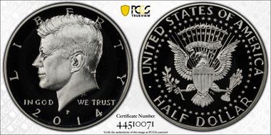 2014-P 50C Silver 50th Anniversary Set PR69DCAM