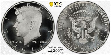 2014-S 50C Enhanced - Silver 50th Anniversary Set MS69