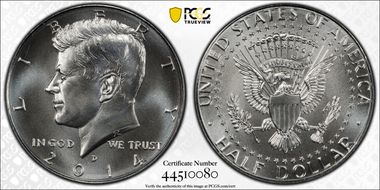 2014-D 50C Silver, 50th Anniversary Set MS69