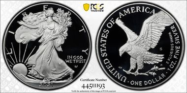 2021-S $1 Silver Eagle - Type 2 PR70DCAM