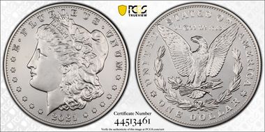 2021-S $1 Morgan Dollar 100th Anniversary MS69