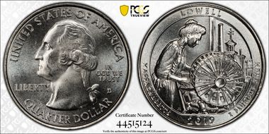 2019-D 25C Lowell NP MS65