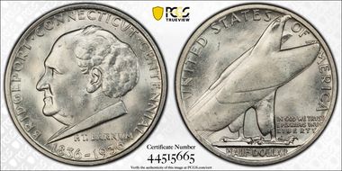 1936 50C Bridgeport MS64