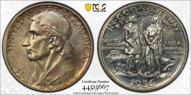 1936-S 50C Boone MS64
