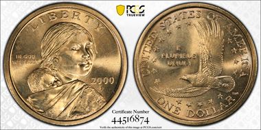 2000-P SAC$1 "Wounded Eagle" FS-901 MS65