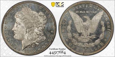 1880-S $1 MS62PL