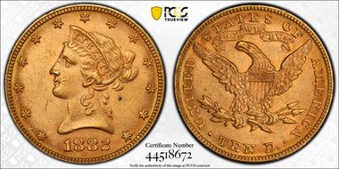 1882 $10 MS61