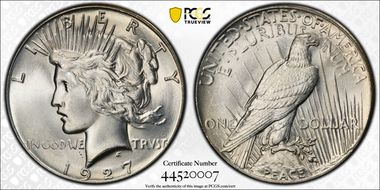 1927 $1 MS63