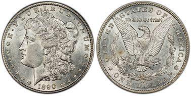 1890-CC $1 AU53