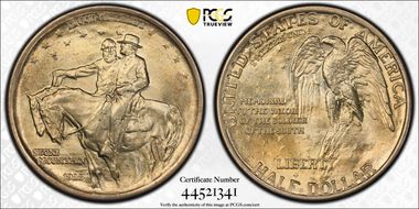 1925 50C Stone Mountain MS65
