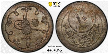 AH1293//27 (1902) 10 Para KM-744 MS65