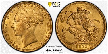 1872-M Sov S-3857 St. George MS61