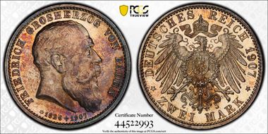 1907 2 Mk Death J-36 MS63