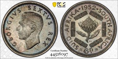 1952 6D KM-36.2  Ag PR67