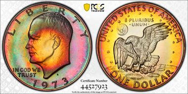 1973-S $1 Silver PR67DCAM