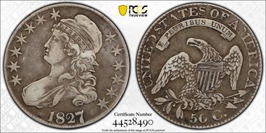 1827/6 50C O-102 VF30