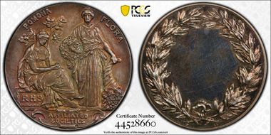 No Date Medal RHS Affiliated Societies Ag MS63