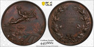 1901 Medal Y.M.C.A. Photographic Expo Ae E. Naude SP58