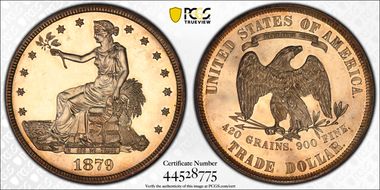 1879 T$1 Trade PR62