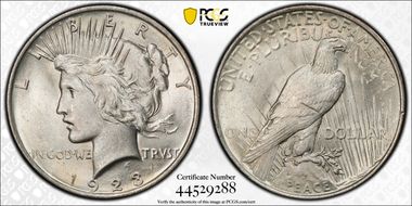1923 $1 MS62