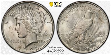 1923 $1 MS62